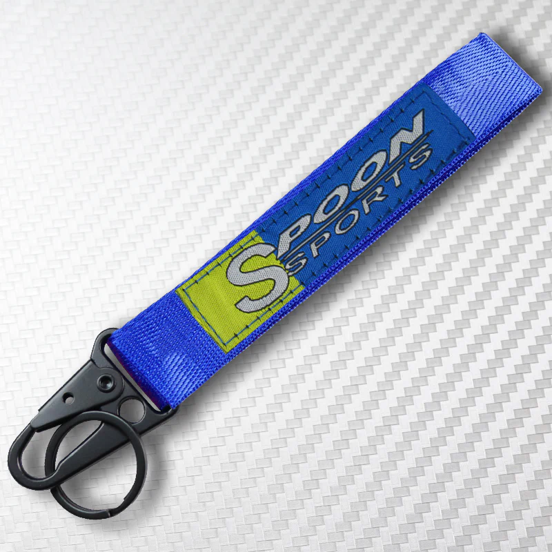 Universal Keychain Metal key Ring Hook Nylon Strap Lanyard for Spoon Sports Brand New - Image 4