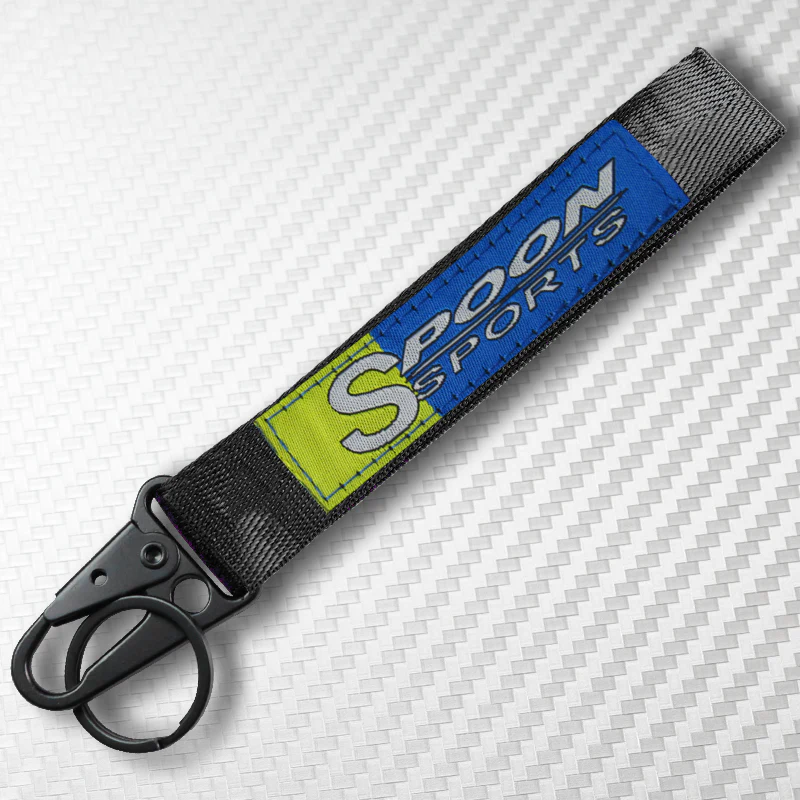 Universal Keychain Metal key Ring Hook Nylon Strap Lanyard for Spoon Sports Brand New - Image 4