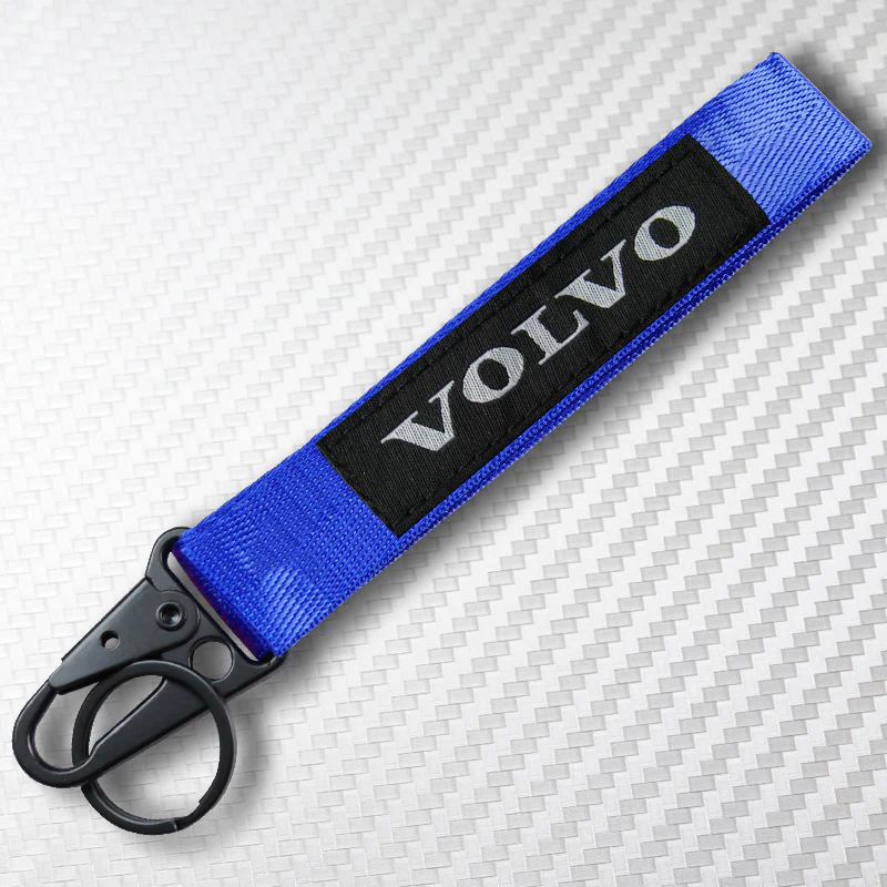 Universal Keychain Metal key Ring Hook Nylon Strap Lanyard for VOLVO Brand New - Image 4
