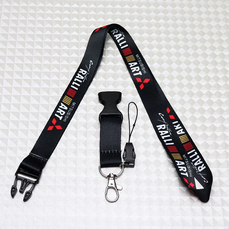 Mitsubishi Ralliart Black Keychain Lanyard - Image 3