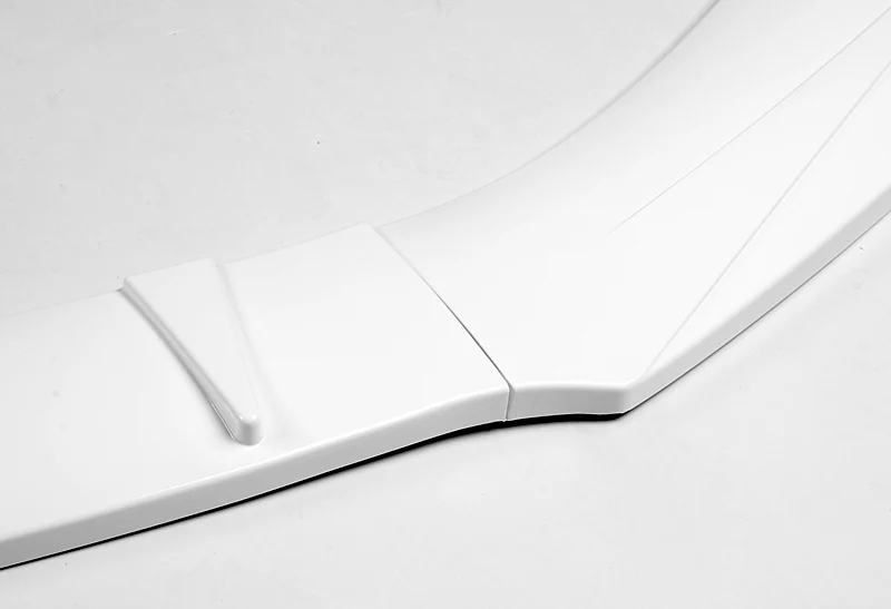 Universal Painted White Front Bumper Protector Body Kit Splitter Spoiler Lip 3-PCS - Image 3