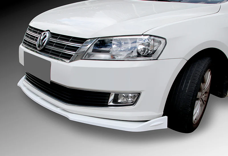 Universal Painted White Front Bumper Protector Body Kit Splitter Spoiler Lip 3-PCS - Image 5