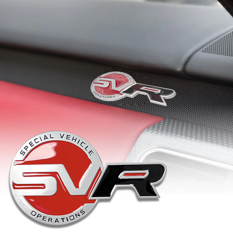 Universal Red Black Badge Emblem Deck Lid Trunk Rear Decal Range Rover Land Rover 1PC - Image 3