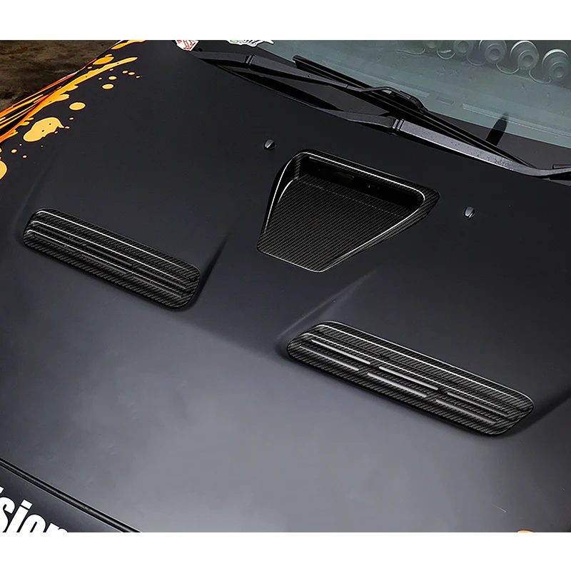 V-Style For 2008 - 2015 Mitsubishi Lancer Evolution 10 / Ralliart Real Carbon Fiber Air Intake Bonnet Hood Vents - Image 6