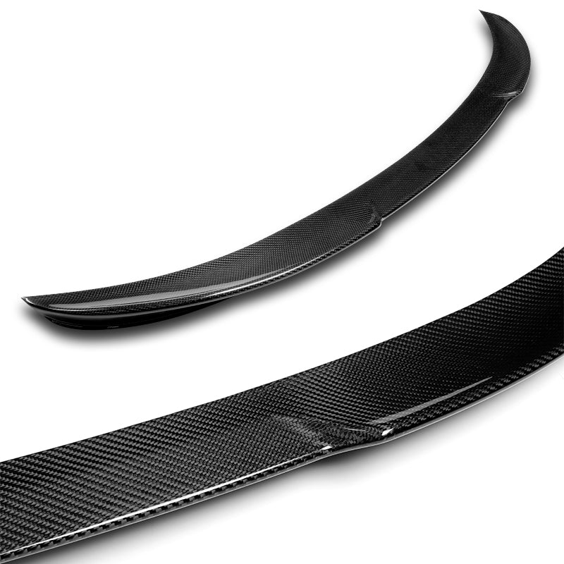 V-Style Rear Trunk Lip Duckbill Spoiler Wing For 2006-2011 BMW 3-Series E90 4-DR / Sedan -Real Carbon Fiber - Image 2