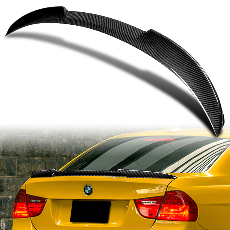 V-Style Rear Trunk Lip Duckbill Spoiler Wing For 2006-2011 BMW 3-Series E90 4-DR / Sedan -Real Carbon Fiber - Image 7