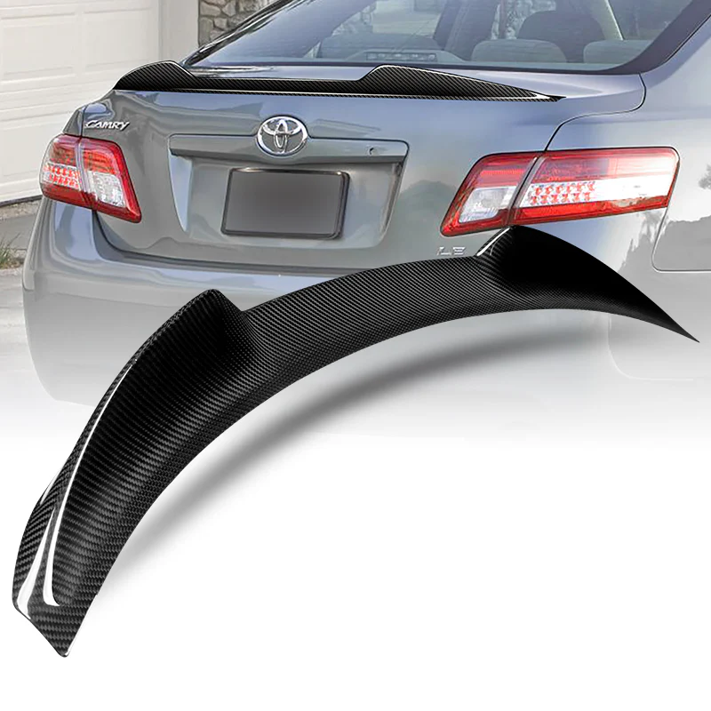 V-Style Rear Trunk Lip Duckbill Spoiler Wing For 2007-2011 Toyota Camry -Real Carbon Fiber - Image 6