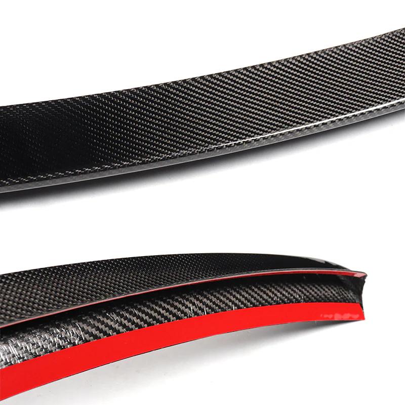 V-Style Rear Trunk Lip Duckbill Spoiler Wing For 2008-2014 Mercedes-Benz C-Class W204 -Real Carbon Fiber - Image 2