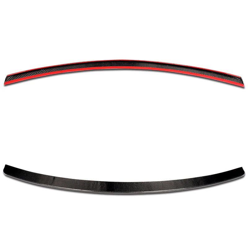 V-Style Rear Trunk Lip Duckbill Spoiler Wing For 2008-2014 Mercedes-Benz C-Class W204 -Real Carbon Fiber - Image 4