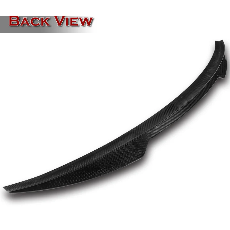 V-Style Rear Trunk Lip Duckbill Spoiler Wing For 2013-2016 Dodge Dart Sedan -Real Carbon Fiber - Image 3