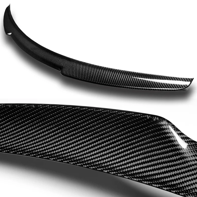 V-Style Rear Trunk Lip Duckbill Spoiler Wing For 2013-2020 Ford Fusion / Mondeo Sedan -Real Carbon Fiber - Image 2