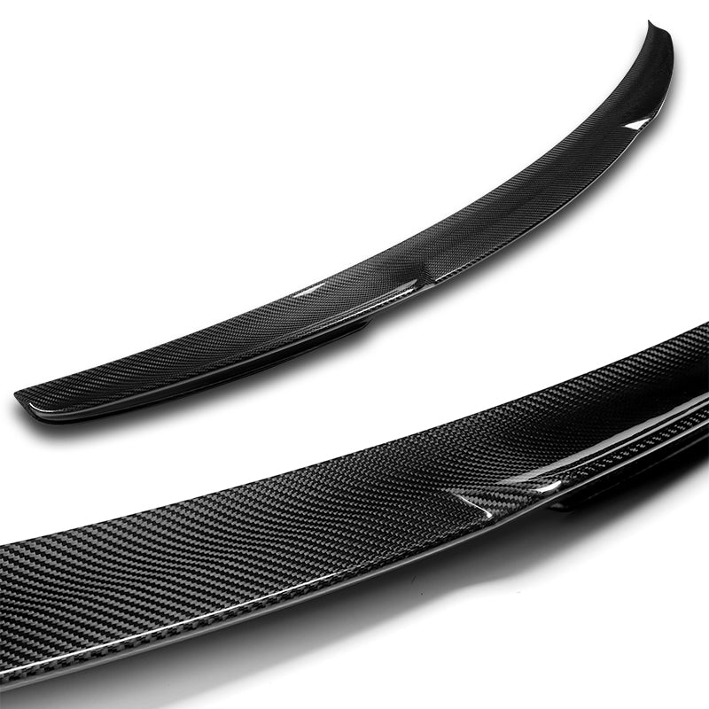 V-Style Rear Trunk Lip Duckbill Spoiler Wing For 2014-2018 Mazda 3 4-DR / Sedan -Real Carbon Fiber - Image 2