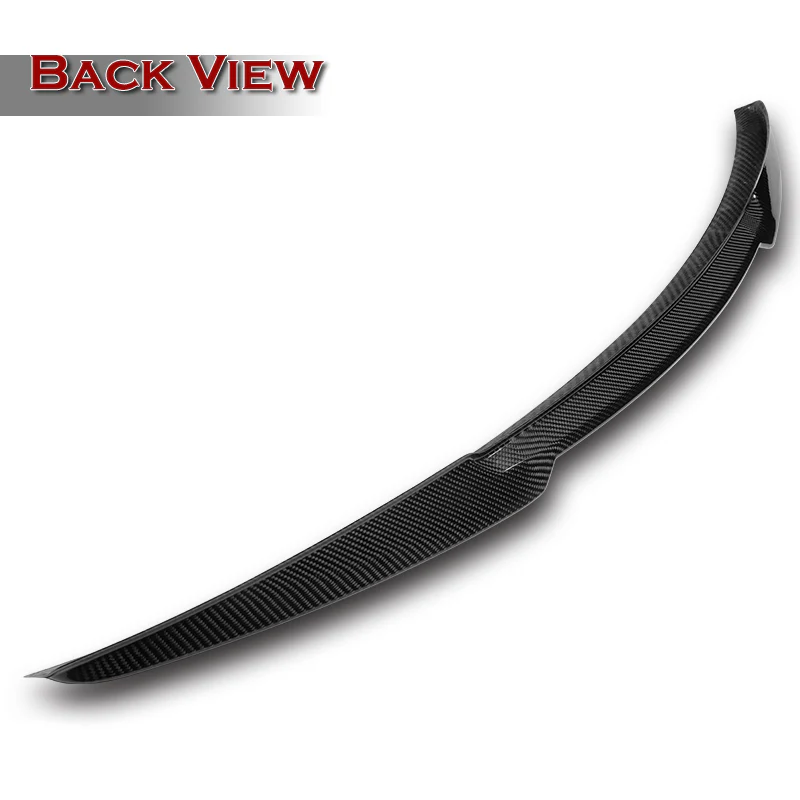 V-Style Rear Trunk Lip Duckbill Spoiler Wing For 2014-2018 Mazda 3 4-DR / Sedan -Real Carbon Fiber - Image 4