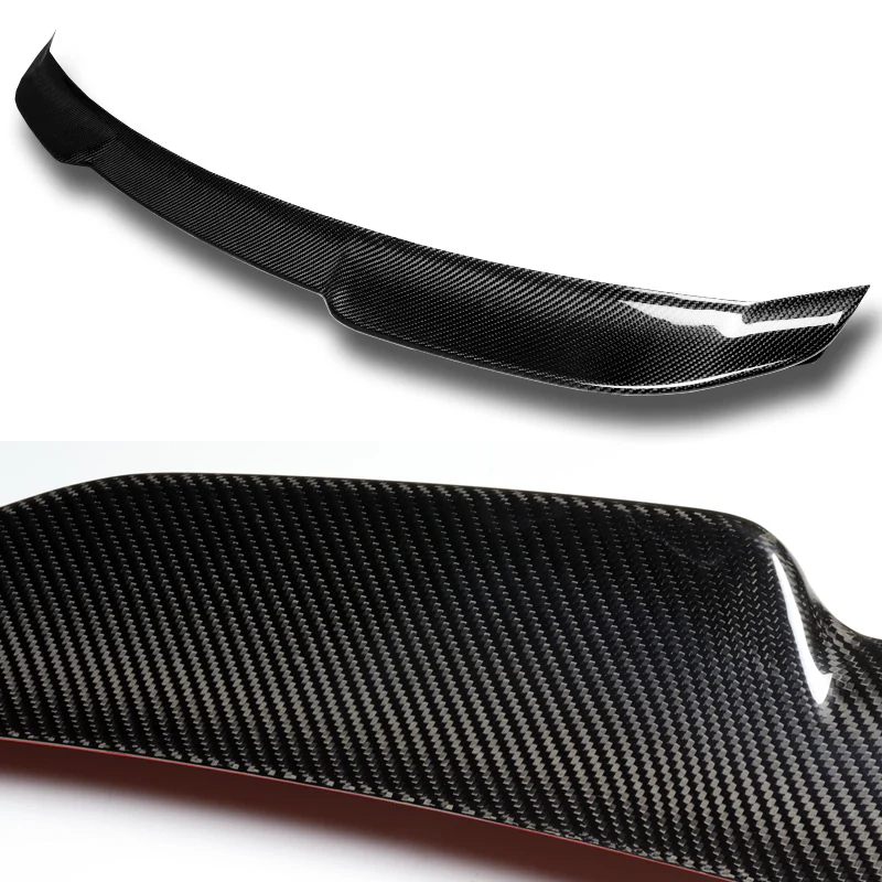V-Style Rear Trunk Lip Duckbill Spoiler Wing For 2016-2023 Nissan Maxima 4-DR / Sedan -Real Carbon Fiber - Image 2