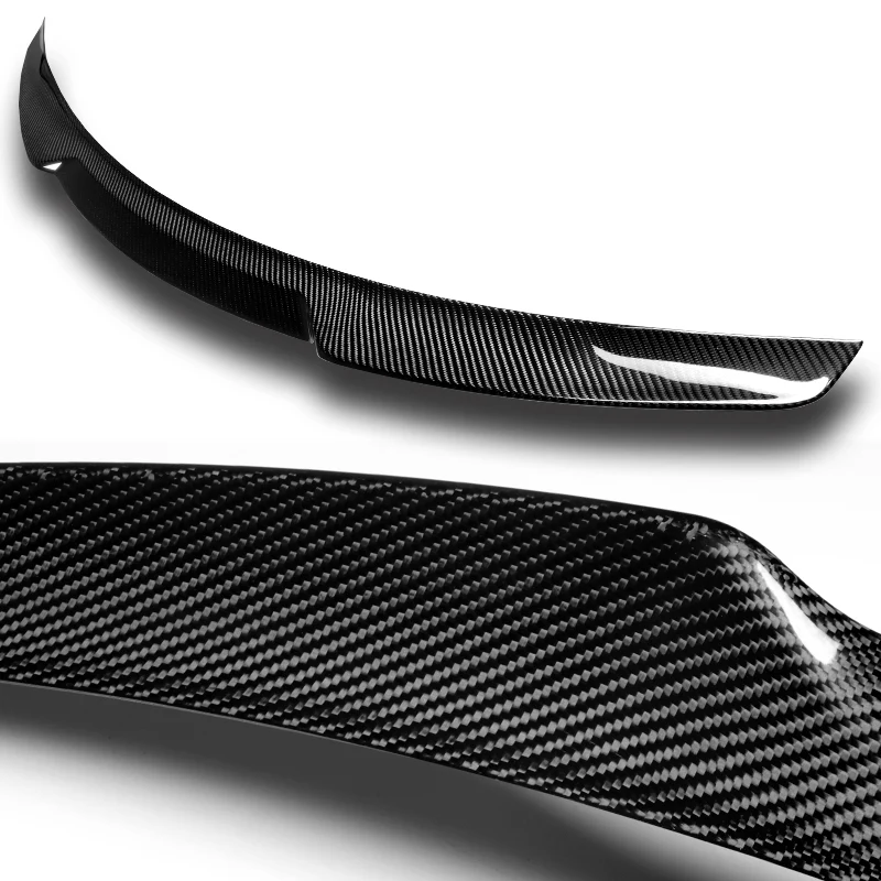 V-Style Rear Trunk Lip Duckbill Spoiler Wing For 2017-2022 Infiniti Q60 2-DR / Coupe -Real Carbon Fiber - Image 2