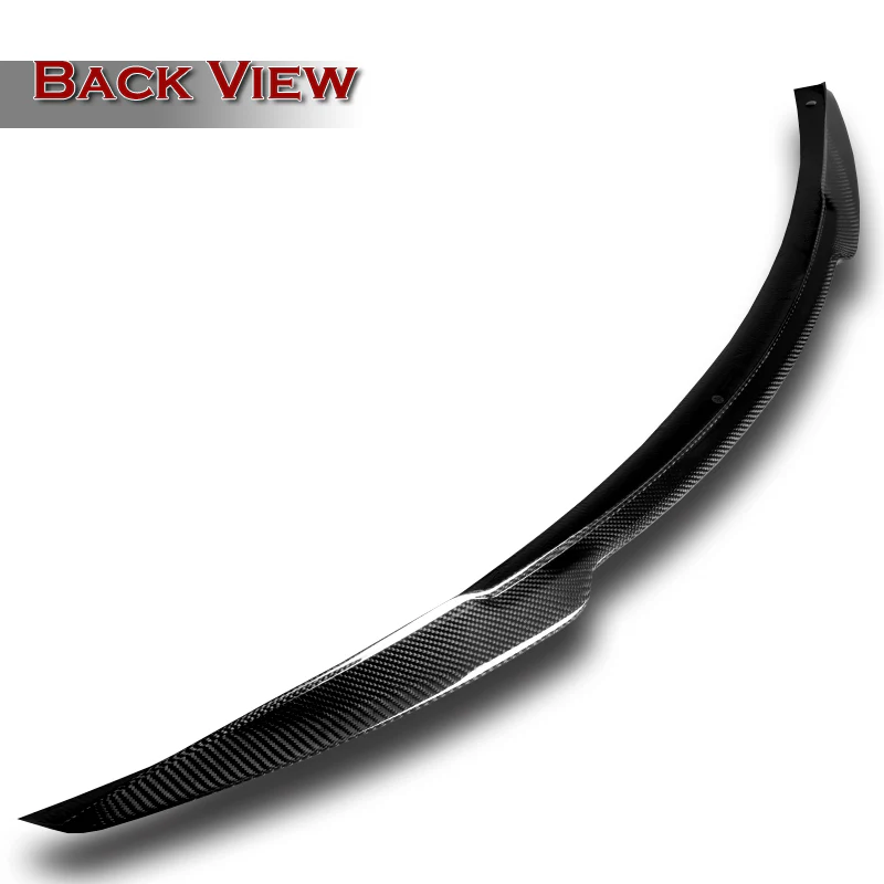 V-Style Rear Trunk Lip Duckbill Spoiler Wing For 2017-2022 Infiniti Q60 2-DR / Coupe -Real Carbon Fiber - Image 4