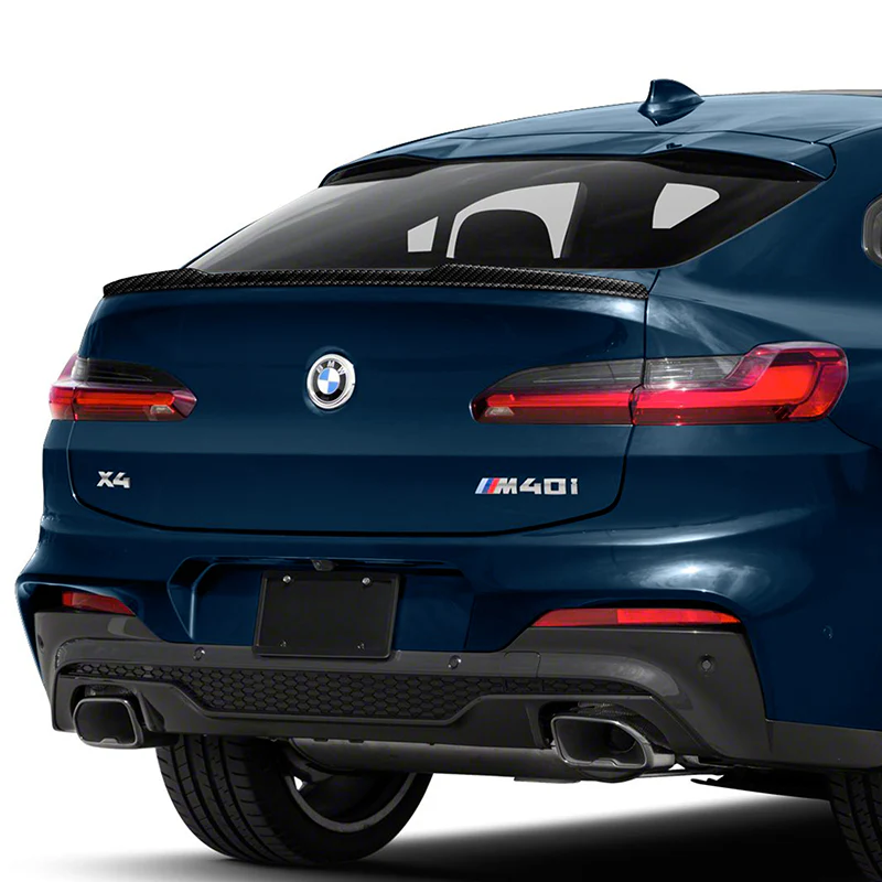 V-Style Rear Trunk Lip Duckbill Spoiler Wing For 2018-2021 BMW X4 G02 -Real Carbon Fiber - Image 5