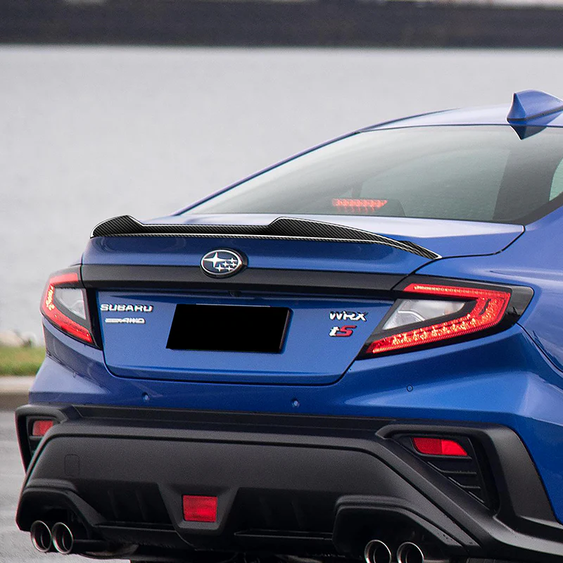 V-Style Rear Trunk Lip Duckbill Spoiler Wing For 2022-2025 Subaru WRX Sedan -Real Carbon Fiber - Image 8