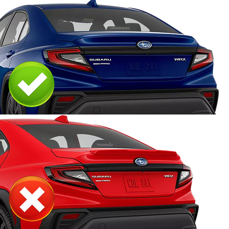 V-Style Rear Trunk Lip Duckbill Spoiler Wing For 2022-2025 Subaru WRX Sedan -Real Carbon Fiber - Image 9
