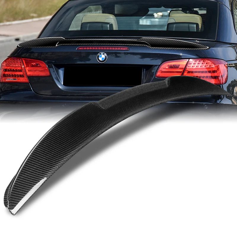 V-Style Rear Trunk Lip Spoiler Wing For 2007-2013 BMW 3-Series E93 Convertible -Real Carbon Fiber - Image 6