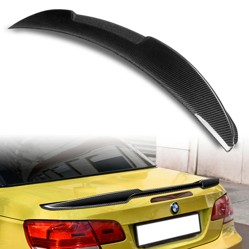 V-Style Rear Trunk Lip Spoiler Wing For 2007-2013 BMW 3-Series E93 Convertible -Real Carbon Fiber - Image 7