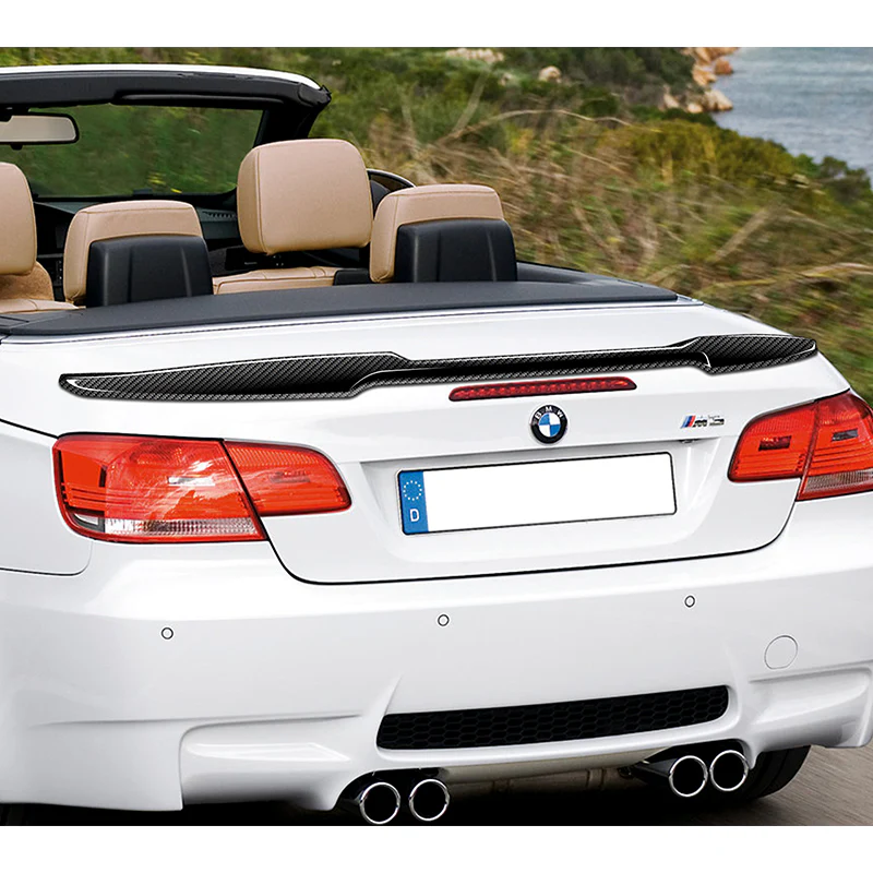 V-Style Rear Trunk Lip Spoiler Wing For 2007-2013 BMW 3-Series E93 Convertible -Real Carbon Fiber - Image 8