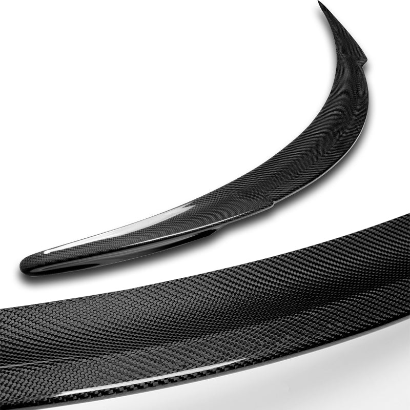 V-Style Rear Trunk Lip Spoiler Wing For 2012-2024 Tesla Model S -Real Carbon Fiber - Image 2