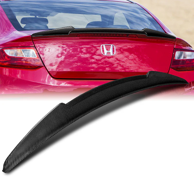 V-Style Rear Trunk Lip Duckbill Spoiler Wing For 2013-2017 Honda Accord 2-DR / Coupe -Real Carbon Fiber - Image 5
