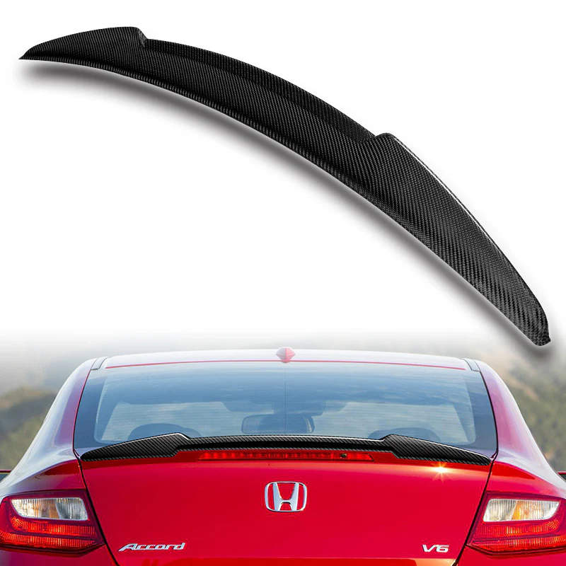 V-Style Rear Trunk Lip Duckbill Spoiler Wing For 2013-2017 Honda Accord 2-DR / Coupe -Real Carbon Fiber - Image 6