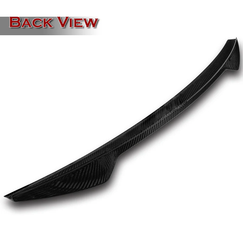 V-Style Rear Trunk Lip Spoiler Wing For 2017-2021 Honda Civic Hatchback -Real Carbon Fiber - Image 4
