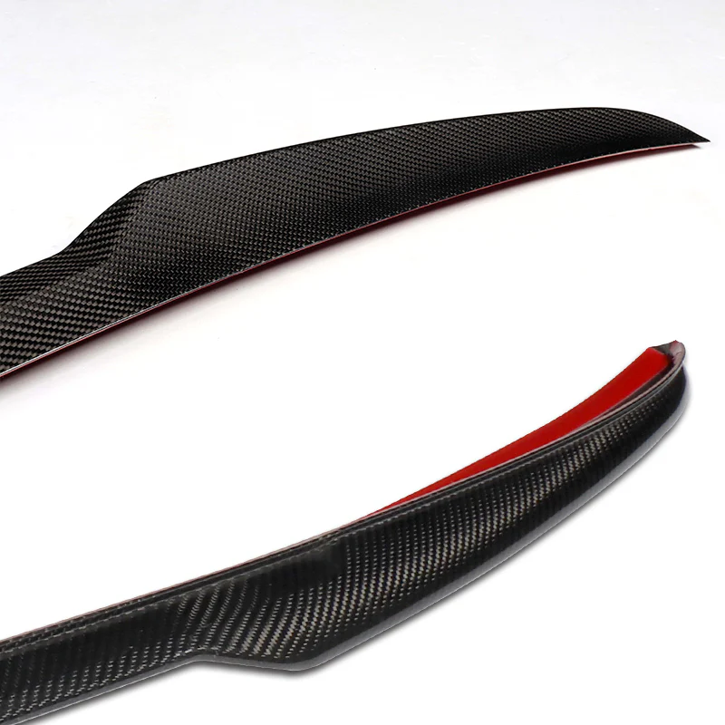 V-Style Rear Trunk Lip Spoiler Wing For 2017-2023 BMW 5-Series G30 -Real Carbon Fiber - Image 2