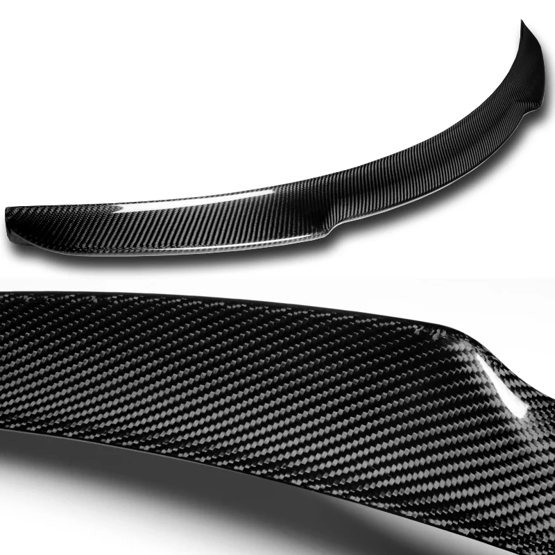 V-Style Rear Trunk Lip Spoiler Wing For 2018-2023 Honda Accord 4-DR / Sedan -Real Carbon Fiber - Image 2