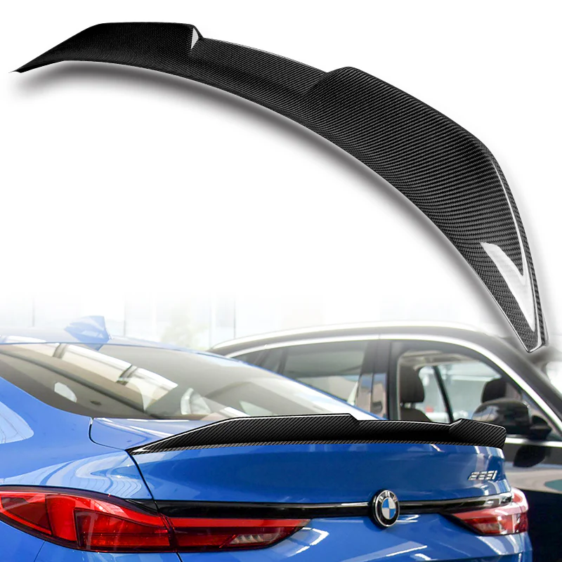 V-Style Rear Trunk Lip Spoiler Wing For 2020-2024 BMW 2-Series Gran Coupe F44 4-DR / Sedan -Real Carbon Fiber - Image 5