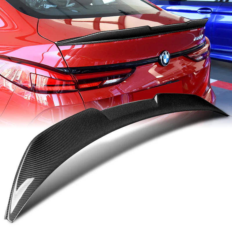 V-Style Rear Trunk Lip Spoiler Wing For 2020-2024 BMW 2-Series Gran Coupe F44 4-DR / Sedan -Real Carbon Fiber - Image 7