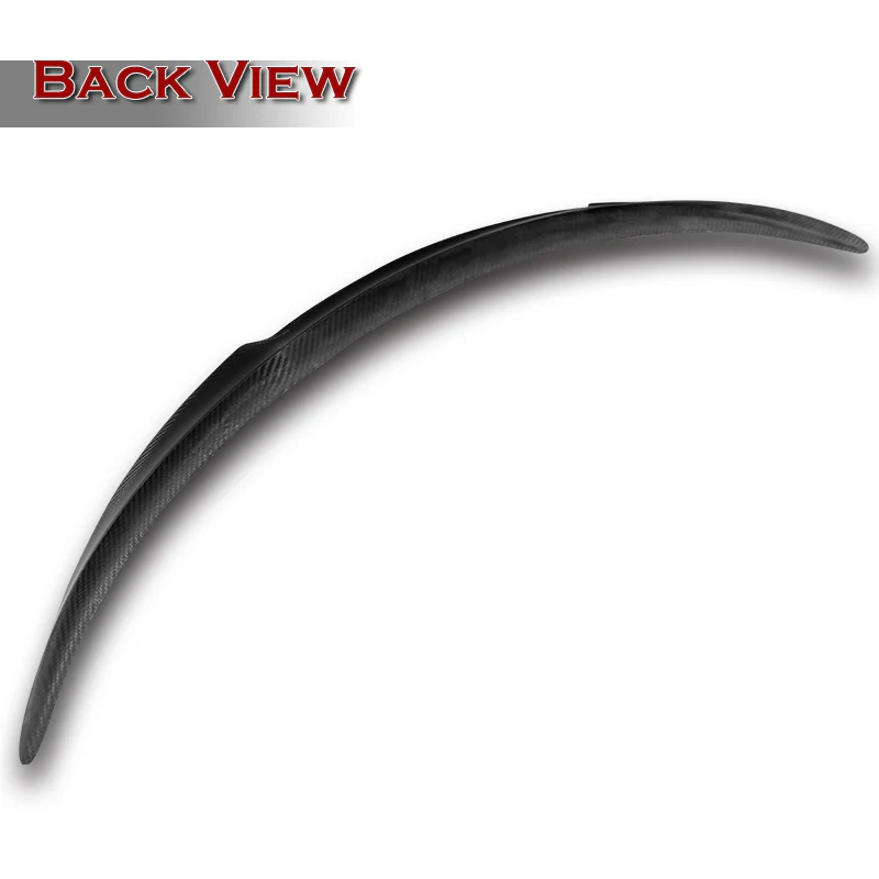 V-Style Rear Trunk Lip Spoiler Wing For 2020-2024 Tesla Model Y -Matte Carbon Fiber - Image 4