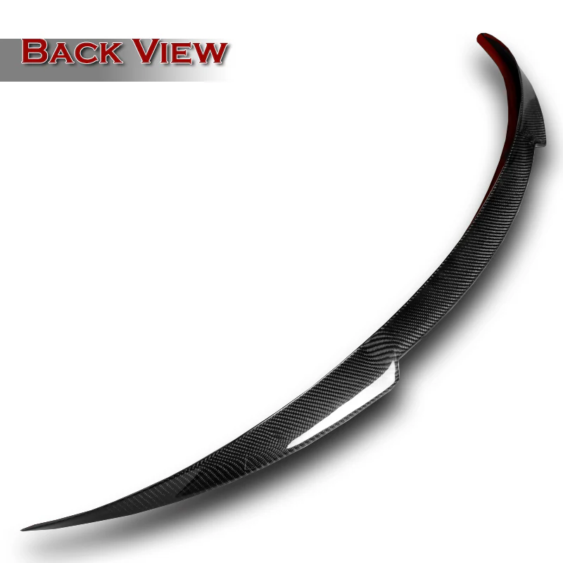 V-Style Rear Trunk Lip Spoiler Wing For 2020-2024 Tesla Model Y -Real Carbon Fiber - Image 4