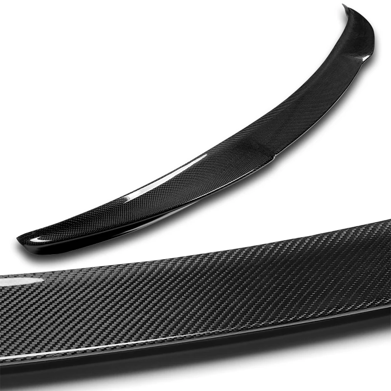 V-Style Rear Trunk Lip Spoiler Wing For 2022-2025 Honda Civic 11th Gen 4-DR / Sedan -Real Carbon Fiber - Image 2