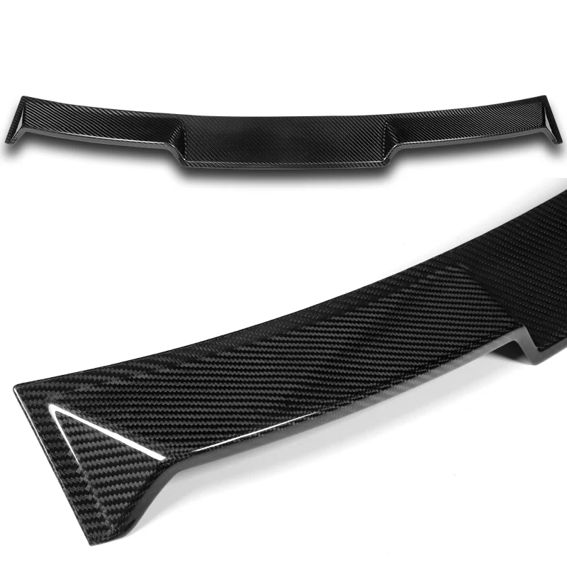 V-Style Rear Window Roof Visor Wing Spoiler For 2008-2013 BMW E82 1-Series 2-DR / Coupe -Real Carbon Fiber - Image 2