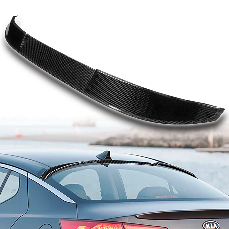 V-Style Rear Window Roof Visor Wing Spoiler For 2011 - 2015 Kia Optima K5 -Real Carbon Fiber - Image 6