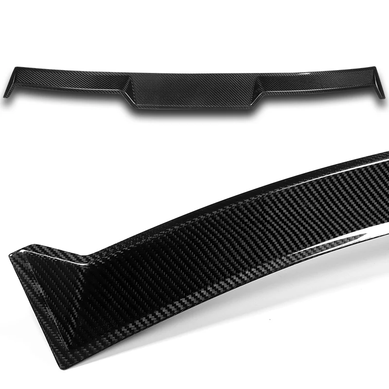 V-Style Rear Window Roof Visor Wing Spoiler For 2011-2016 BMW M5 F10 5-Series -Real Carbon Fiber - Image 2