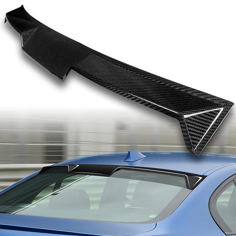 V-Style Rear Window Roof Visor Wing Spoiler For 2011-2016 BMW M5 F10 5-Series -Real Carbon Fiber - Image 5