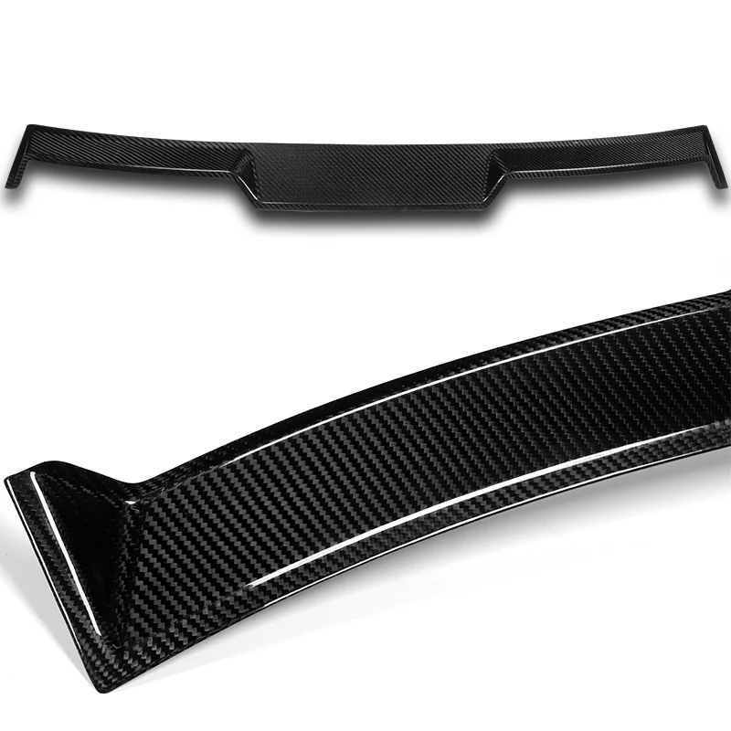 V-Style Rear Window Roof Visor Wing Spoiler For 2012-2018 BMW F30 F80 3-Series 4-DR / Sedan -Real Carbon Fiber - Image 2
