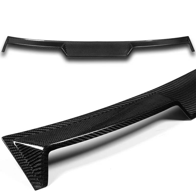 V-Style Rear Window Roof Visor Wing Spoiler For 2014-2021 BMW F22 F87 2-Series 2-DR / Coupe -Real Carbon Fiber - Image 2