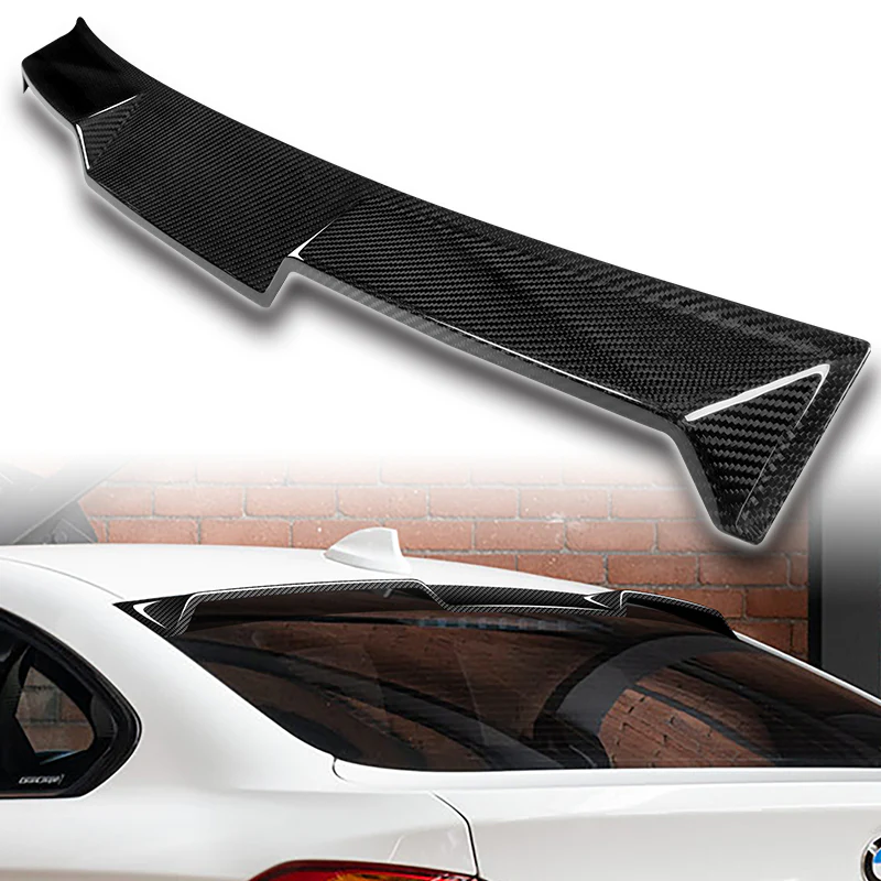 V-Style Rear Window Roof Visor Wing Spoiler For 2015-2020 BMW F36 4-Series Gran Coupe -Real Carbon Fiber - Image 5