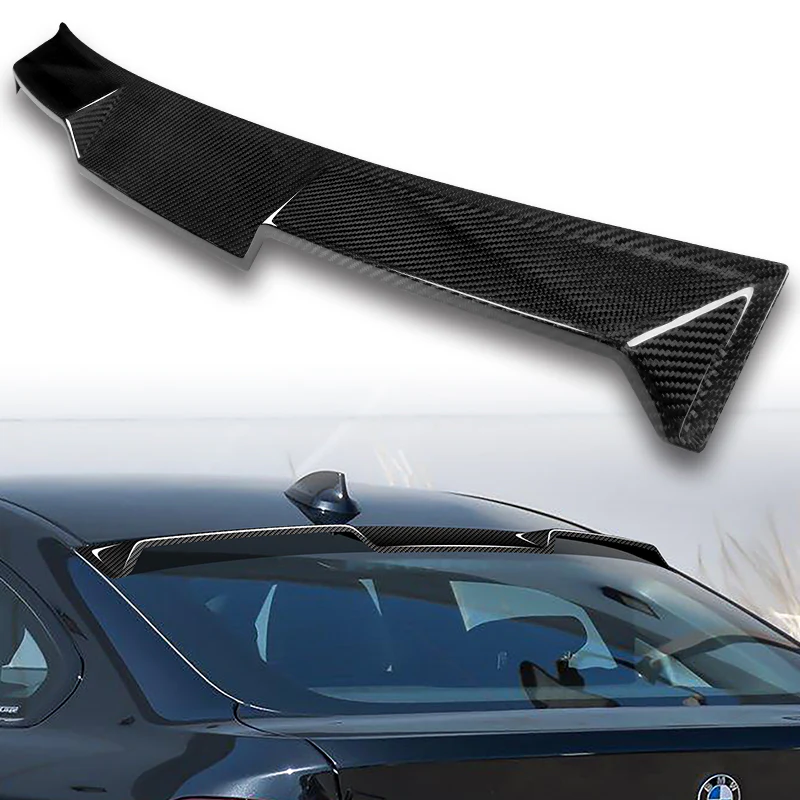 V-Style Rear Window Roof Visor Wing Spoiler For 2015-2020 BMW F36 4-Series Gran Coupe -Real Carbon Fiber - Image 6