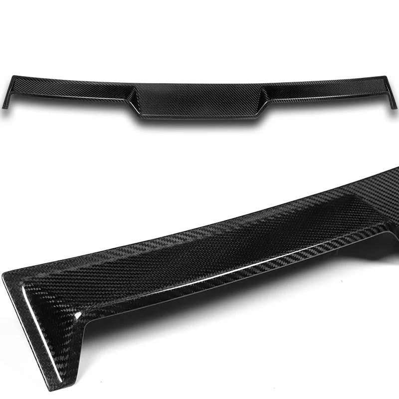 V-Style Rear Window Roof Visor Wing Spoiler For 2017-2023 BMW G30 5-Series 4-DR / Sedan -Real Carbon Fiber - Image 2