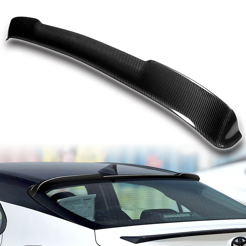 V-Style Rear Window Roof Visor Wing Spoiler For 2018 - 2024 Toyota Camry -Real Carbon Fiber - Image 5