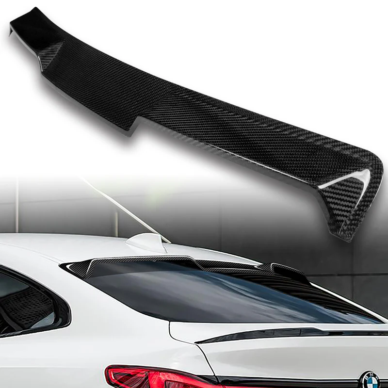 V-Style Rear Window Roof Visor Wing Spoiler For 2020-2024 BMW F44 2-Series Gran Coupe -Real Carbon Fiber - Image 5