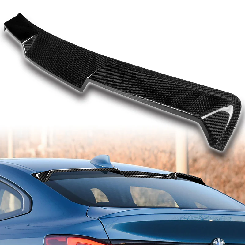 V-Style Rear Window Roof Visor Wing Spoiler For 2020-2024 BMW F44 2-Series Gran Coupe -Real Carbon Fiber - Image 6