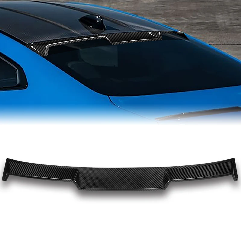 V-Style Rear Window Roof Visor Wing Spoiler For 2021-2023 BMW G22 G82 4-Series 2-DR / Coupe -Real Carbon Fiber - Image 7